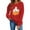Red, variant on women's hall-oween sweatshirt, 100% cotton cute gh-st graphic long sleeve crew neck loose fit beige casual festive top,Size 2XL