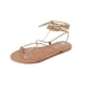 thumbnail image 5 of Sandalias planas para mujer con tiras cruzadas, sandalias romanas sencillas de verano para mujer, zapatos de playa para mujer, 5 of 5