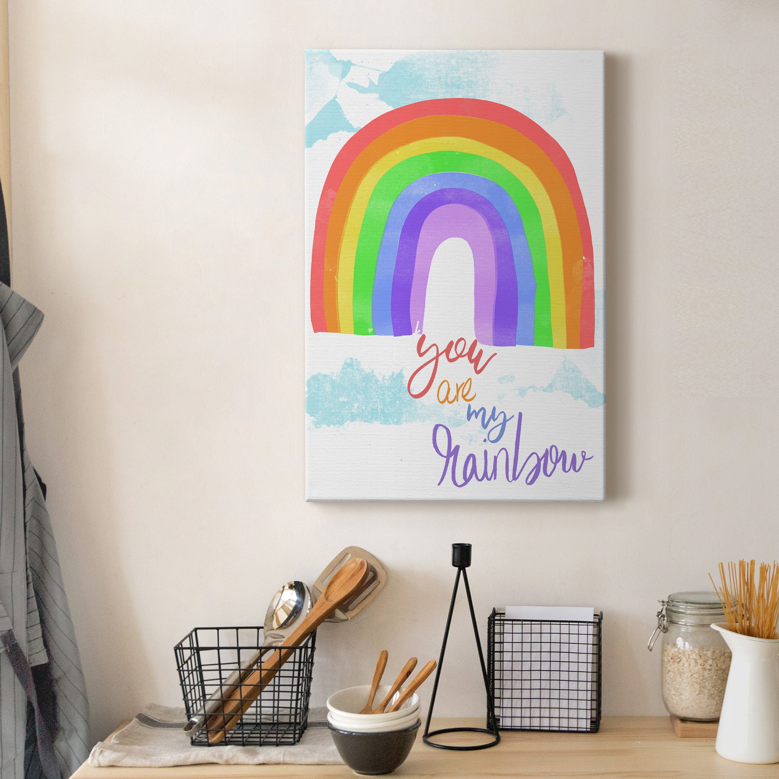 You Are My Rainbow Premium Gallery Wrapped Canvas - Ready to Hang - 32 x 48