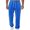 Blue, variant on Men's Fleece Lined Sweatpants,Elastic Drawstring Waist,Side Pocket,Embroidery Logo,Lounge Trousers,Black,Size S