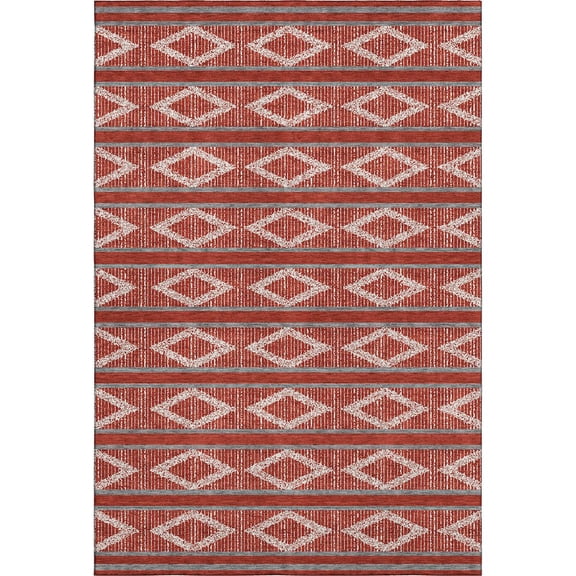 Dalyn Rugs Premium Machine Washable Mayfield AMF1029 Red 5' x 7'6" Rug