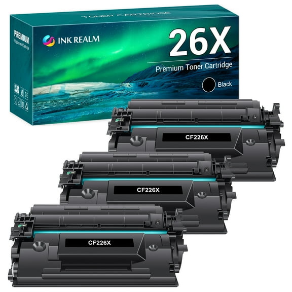 Ink realm Compatible Toner Cartridge for HP 26X CF226X 26A CF226A High Yield (Black, 3-Pack)