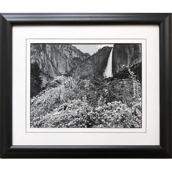 Ansel Adams "Apple Blossoms"Upper Yosemite Falls Framed NEW ART Generic