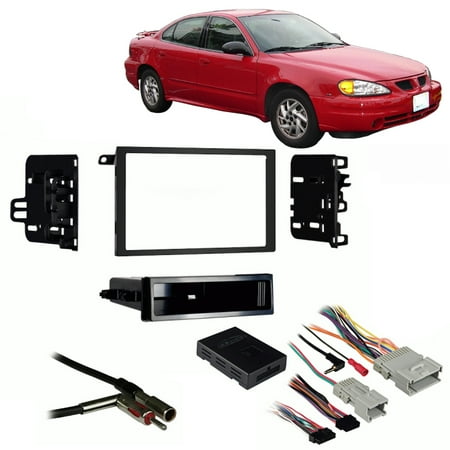 Fits Pontiac Grand Am 01 05 Double Din Stereo Harness Radio Install Dash Kit