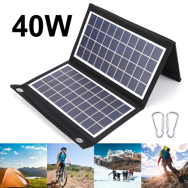 Los paneles solares al aire libre duales del USB impermeabilizan el plegable 30/40/50W para el banco del poder del teléfono