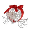 thumbnail image 1 of Happy Wedding Day Caja De Decoración Para Bodas - roja , Individual Yuyangstore Caja de regalo de caramelos de carruaje, 1 of 7