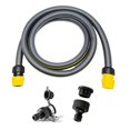 thumbnail image 3 of For Karcher Garden Hose 3/4 in X 9.8 FT Flexible Kink Resistant Hose with Water Stop Joint Faucet Universal Joint Set, 3 of 5