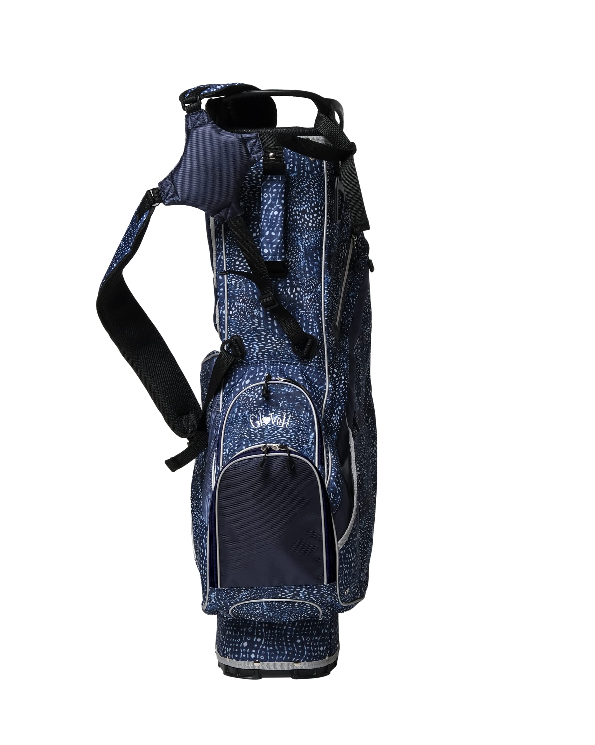 Glove It Ladie's Golf Stand Bag - Lightweight, Nylon Cart Bag with 4  Dividers, Putter Well, Rain Hood & 6 Easy-Access Pockets, Seascape