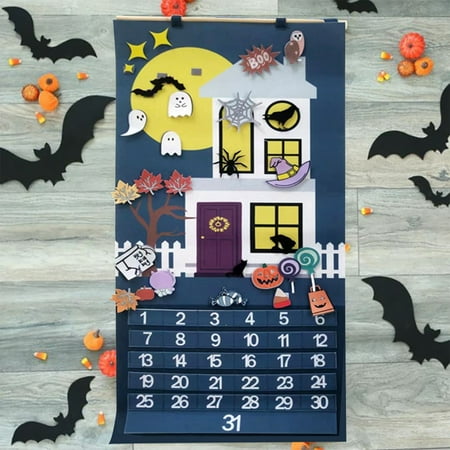 

Halloween Decor Countdown Calendar Removable Hanging Decoration For Countdown Ornament Clearance