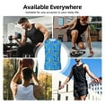 thumbnail image 7 of Kdxio Colorful Snake for Men's Muscle T-shirt,Sleeveless for Workout Running Athletic Gym Lounge Casual, 7 of 7