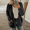 thumbnail image 2 of Cardigan Sweater for Women Oversized Fall Winter Button Down Sweater Tops Casual Long Sleeve Cardigans with Pockets, 2 of 7