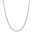 thumbnail image 1 of 14k White Gold 3.5mm Semi-Solid Figaro Chain (Weight: 4.33 Grams, Length: 24 Inches), 1 of 4