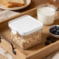 thumbnail image 4 of Transparent Airtight Storage Jars, Stackable Plastic Storage Containers for Kitchen Snacks, Grains, Dried Goods, and Home Organization, Ideal for Grains & Pantry Storage, 4 of 6