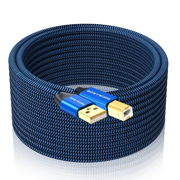Cable de impresora USB GOSYSONG USB 2.0 A a USB B de alta velocidad de 10 pies