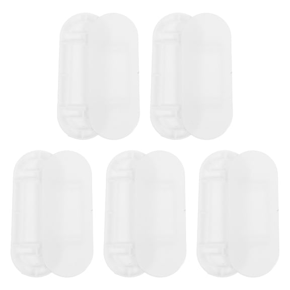 RENACLIPY 5Pcs Wall Mounted Power Strip Holder Adhesive Cable Organizer for Office and Home Use