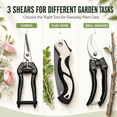 thumbnail image 6 of GAZILY® 3-Piece Pruning Shears Set, Garden Shears, Scissors and Clippers with Safety Lock for Flowers, Hand Pruners Gardening Tools for Trimming Flowers, Plants, Stems and Small Branches, 6 of 7
