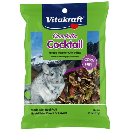UPC: 0051233250656 | Vitakraft Chinchilla Cocktail – Foraging Snack Blend & Timothy Hay Trail Mix Treat