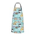 thumbnail image 2 of Naloa Dogs Apron Kitchen Aprons with Pockets for Women Men Chef, 2 of 8