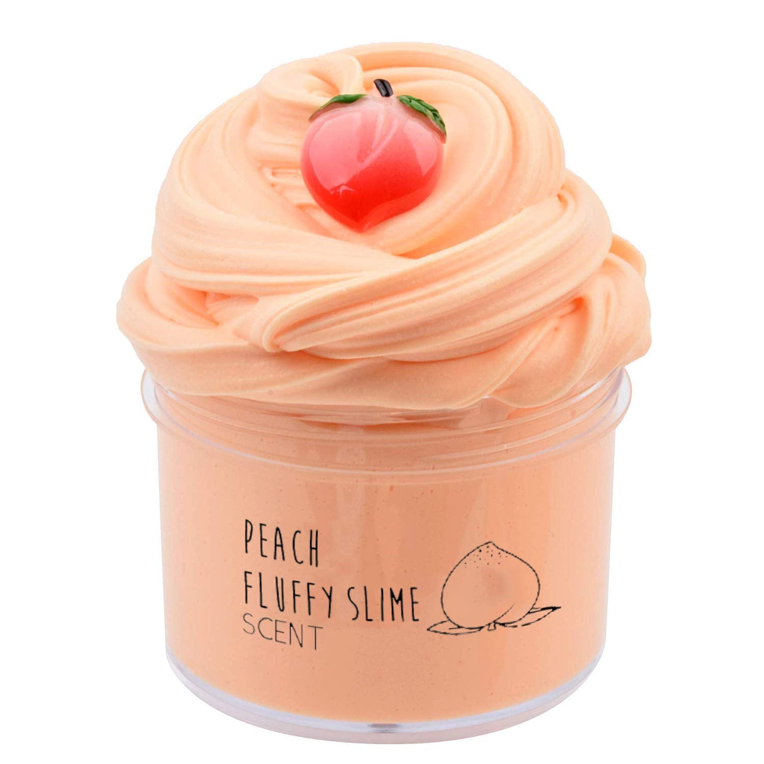 Lex NEW Unicorn Butter Slime, Fluffy Slime Toys with Peach Charm