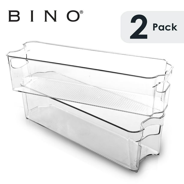 Bino Stackable Plastic Organizer Storage Bins Small 2 Pack