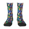 thumbnail image 3 of Tropical Floral Stockings Ladies Hawaiian Designs Socks High Quality Korean Socks Autumn S, 3 of 7