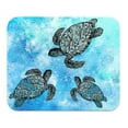 thumbnail image 2 of WIRESTER 8.66x7.08 in Rectangle Mouse Pad with Non-Slip Rubber Base for Computers, Laptop, Office & Home - Ocean Sea Turtle, 2 of 5