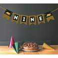 thumbnail image 2 of Inkdotpot I Am NinePaper Pennant BannerFor Boy Happy Birthday Sign TruckBirthday Party Decorations, 2 of 4