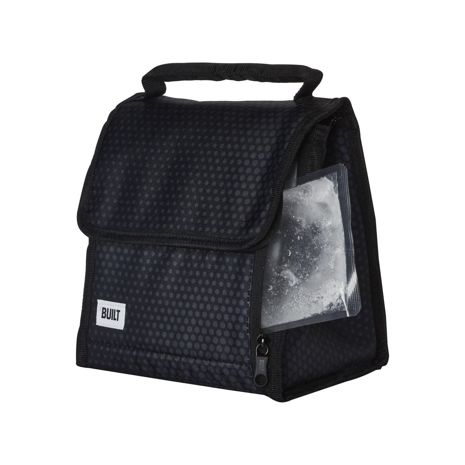Built NY Midnight Microdot Gel Cube Lunch Bag, Gel Cube Lunch Bag