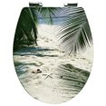 thumbnail image 2 of Nastarki Elongated Toilet Seat, Slow Close Wood Toilet Seats, Wooden Toilet Seats with Strong Alloy Hinges, 2 of 8