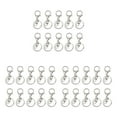 thumbnail image 4 of kurtrusly 10pcs / Set Fermoirs à Mousqueton Robustes et Durables Crochets Pivotants et Variété Argent Brillant 3Set, 4 of 6
