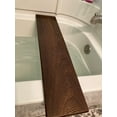 thumbnail image 4 of Stumps Custom Wood Relax in Style with our Premium Wenge Wood Bathtub Tray - Rustic and Waterproof Design for Ultimate Bathing Experience 38-39 Inches Length x 6-9 Inches Width Wine Slot, 4 of 5
