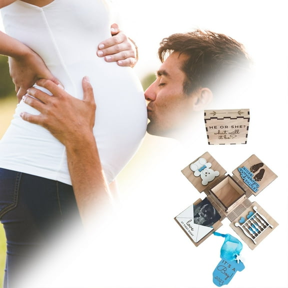 Gender Reveal Surprise Baby Present For Parents Creating Unforgettable Announcement Moments With Unique Desktop Ornament Design