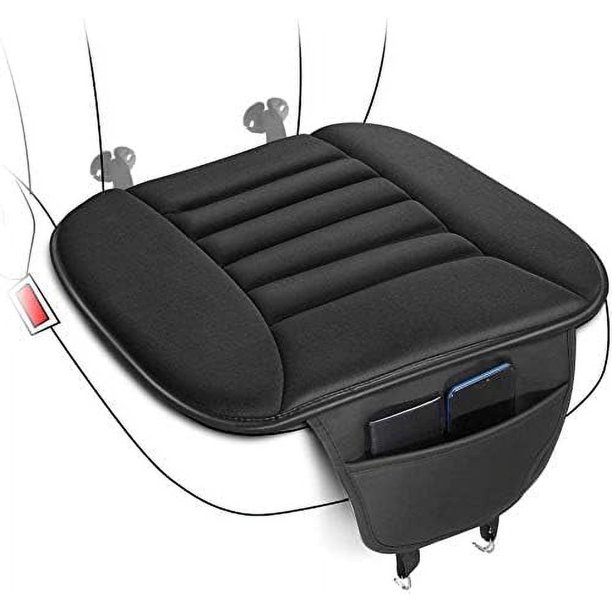 Cojín para asiento de automóvil con ajuste universal para aliviar el dolor, espuma viscoelástica antideslizante con tela transpirable, soporte para coxis no tóxico y fácil de limpiar para automóvil,