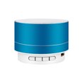 thumbnail image 2 of Zzbeans Metal Bluetooth Speaker, Mini Portable Speaker with LED Lights and Memory Card Slot, Bluetooth 5.0 Wireless Speaker for Phone Computer Audio, Luminous Party Travel Office Home Use, Blue, 2 of 3