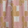 thumbnail image 4 of Designart 'Pink Abstract Retro Design' Mid-Century Modern Pink Sheer Curtain Panel, 4 of 5