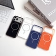 thumbnail image 6 of for iPhone 17 Pro Max Protective Case, Men Women TPU Acrylic Magnetic Wireless Charging, Luxury Ultra Slim Anti-Scratch Shockproof Lightweight Phone Case Cover for iPhone 17 Pro Max, Blue, 6 of 9