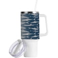 thumbnail image 2 of SKYSONIC 40oz Cute Sharks Tumbler With Lid And Straw Travel Coffee Mug Stainless Steel Insulated Thermal Tumblers Cup, 2 of 7
