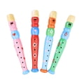 thumbnail image 1 of 4 Piezas Pequeñas Flautas de Madera Flauta de Madera Flauta Piccolo Colorida para Adolescentes Educación Temprana Juguetes Musicales Niños Niñas, Colores Aleatorios, 1 of 5