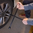 thumbnail image 4 of Hyper Tough 18-inch Durable Carbon Steel Lug Wrench for Tire Replacement, 4 of 11