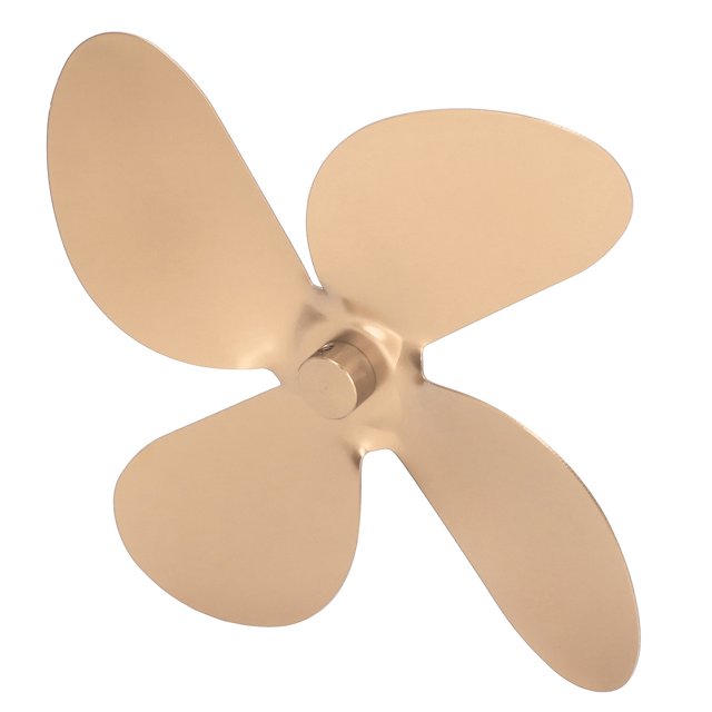 Lame de Ventilateur de Poêle, 4 Pales Installation Facile Lame de Ventilateur de Cheminée Meilleure Circulation d'Air pour Réparation Noir, Rouge, Or, Argent, Bronze