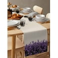 thumbnail image 2 of Table Runner Purple Lavender Table Decoration for Kitchen Dinning Spring Pastoral Style Table Decoration for Indoor Outdoor Party Wedding Decor 13x90 Inch, 2 of 7