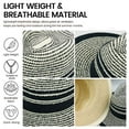 thumbnail image 3 of Sombrero de 56-58cm de circunferencia, sombreros para hombres y mujeres, viajes de verano, vacaciones, playa, protector solar de ala ancha, sombrero de paja, 3 of 5