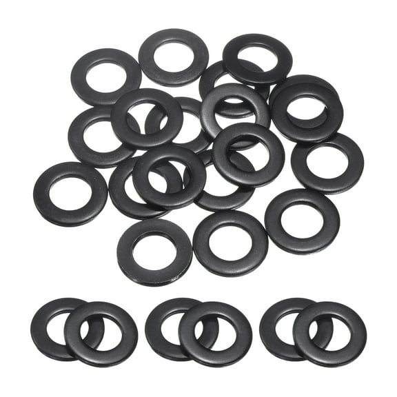 20 Pcs M12 304 Stainless Steel Flat Washers, 13mm ID x 23mm OD x 2.4mm Thick Black Zinc Plated Metal Washers