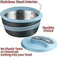 thumbnail image 3 of Pinnacle 3.6 qt Insulated Casserole Dish with Lid – Hot & Cold Warmer Blue, 3 of 7