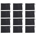 thumbnail image 1 of 12 Pieces Mesh Bags Black Mesh Zipper Pouch Makeup Bags Cosmetic Travel Organizer Bags Pencil Case, 1 of 5