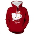 thumbnail image 4 of Chandail à Capuchon Kawaii Hello Kitty pour Femmes, Chandail d'Automne Ample, Haut Ample, Chandail Coréen, Mode pour Femmes, Chandail à Capuchon Hello Kitty Anime, 4 of 7