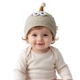 thumbnail image 6 of Hessimy Baby Ribbed Knit Beanie with Single Pom Antenna and Googly Eyes,Cute Winter Warm Hat, 6 of 9
