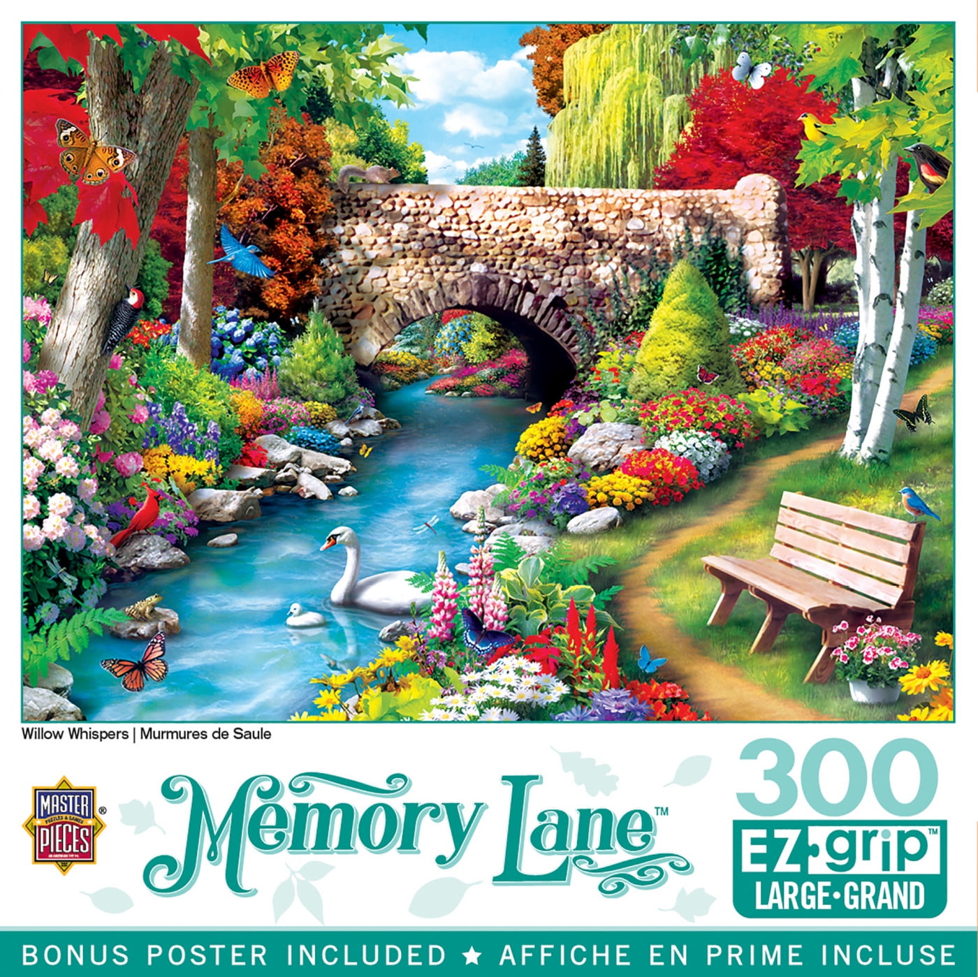MasterPieces 300 Piece EZ Grip Jigsaw Puzzle - Willow Whispers - 18'x24'