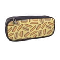 thumbnail image 2 of Lsque Hot Dogs Printed Big Capacity PU Leather Pencil Case Large Pencil Pouch Stationery Pen Bag Pencil Holder for Teen, 2 of 6