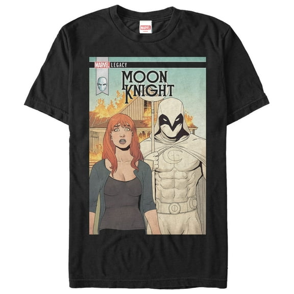 Men's Marvel Legacy Moon Knight Graphic Tee Black 2X Large